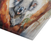 Planche À Découper Koala assis dans un eucalyptus (Coin)