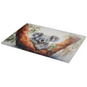 Planche À Découper Koala assis dans un eucalyptus (Coin)