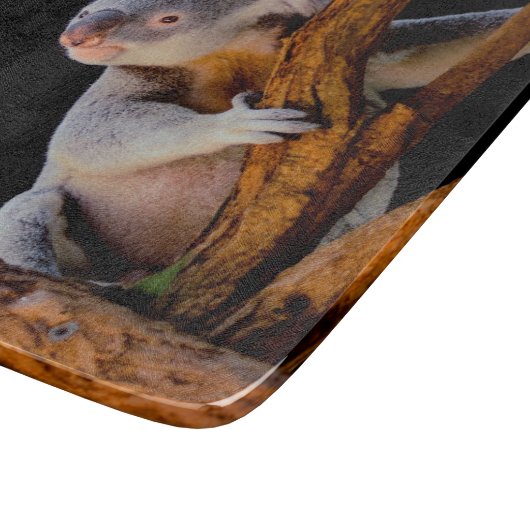 Planche À Découper Koala Cute en gris arbre (Coin)