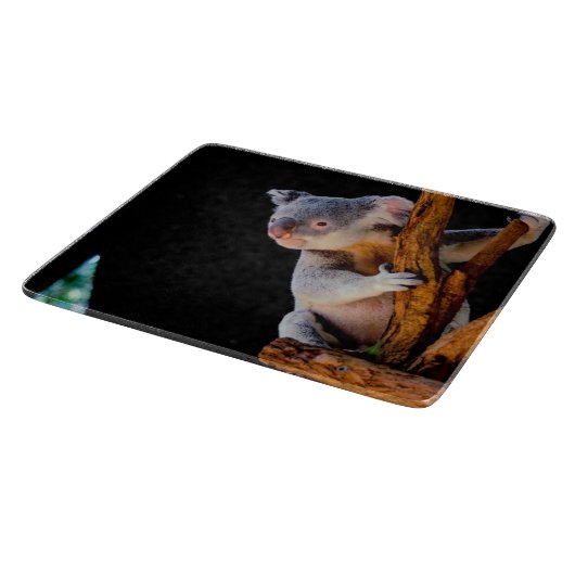 Planche À Découper Koala Cute en gris arbre (Coin)