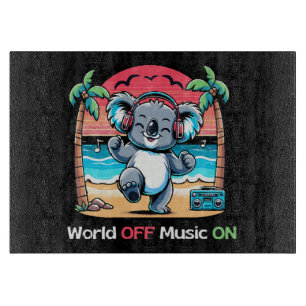 Planche À Découper Koala vibre sur la plage