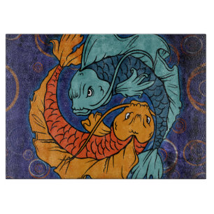 Planche À Découper Koi Fish