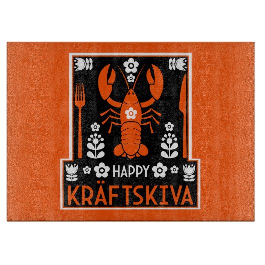 Planche À Découper Kräftskiva - Parti suédois de l'écrevisse (Devant)