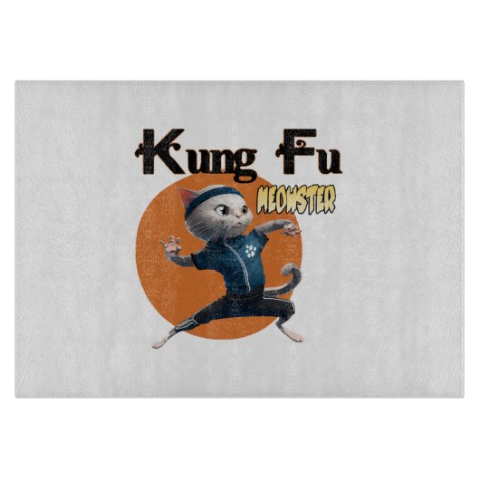 Planche À Découper Kung Fu Meowster (Devant)