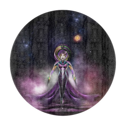 Planche À Découper La Beauté De Trilia Fractal Art Portrait (Devant)