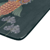 Planche À Découper La chouette de sagesse et de fleurs (Coin)