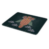 Planche À Découper La chouette de sagesse et de fleurs (Coin)