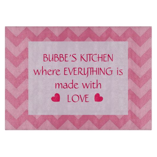 Planche À Découper La cuisine de Bubbe (personnalisable) (Devant)