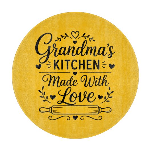 Planche à découper "La cuisine de grand-mère, fait (Devant)