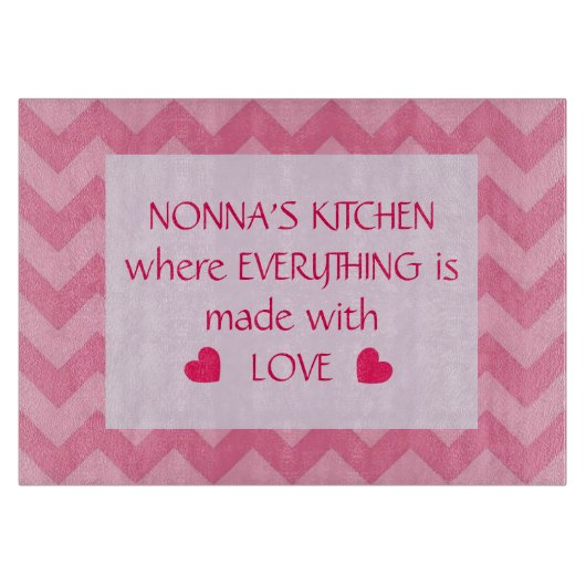 Planche À Découper La cuisine de Nonna personnalisable (Devant)
