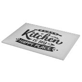 Planche À Découper La Cuisine Est Mon Endroit Heureux (Coin)