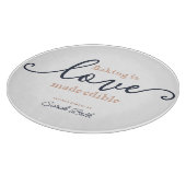 Planche À Découper La cuisson moderne est l'amour Fabriqué sur mesure (Coin)