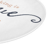 Planche À Découper La cuisson moderne est l'amour Fabriqué sur mesure (Coin)