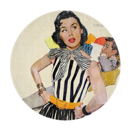 Planche À Découper La Dame A Été Insultée 2 (Devant)