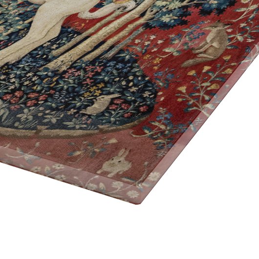 Planche À Découper La Dame et la licorne, Goûtez (Coin)