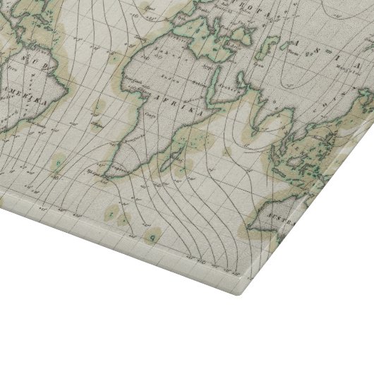 Planche À Découper La déclinaison magnétique du monde (Coin)