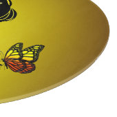 Planche À Découper La femme papillons jaunes (Coin)