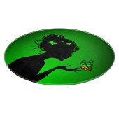 Planche À Découper La femme papillons verts (Coin)