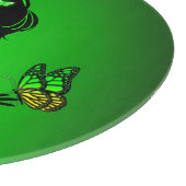 Planche À Découper La femme papillons verts (Coin)