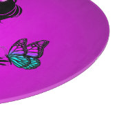 Planche À Découper La femme papillons violets (Coin)