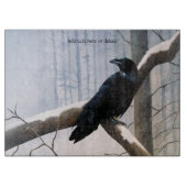 Planche À Découper La forêt de Raven d'hiver (Devant)