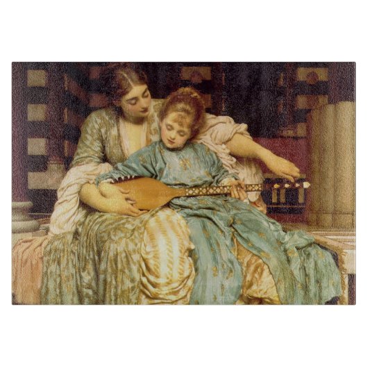 Planche À Découper La leçon de musique par Frederic Leighton (Devant)
