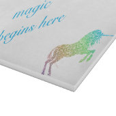 Planche À Découper La Magie Commence Ici Unicorn Cutting Board (Coin)