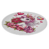 Planche À Découper La mignonne Saint Valentin licorne (Coin)