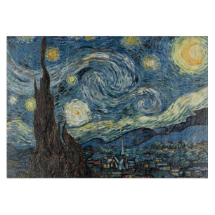 Planche À Découper La Nuit étoilée de Vincent van Gogh. beaux-arts cé