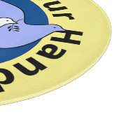 PLANCHE À DÉCOUPER LA PAIX EST ENTRE NOS MAINS (Coin)