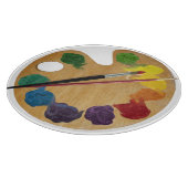 Planche À Découper La palette artistique balaye la roue de couleur (Coin)