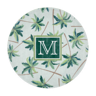 Planche À Découper La paume tropicale   de vulpin ajoutent votre