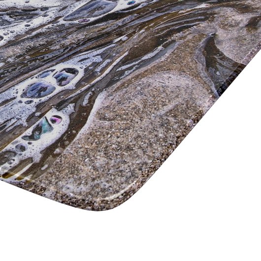 PLANCHE À DÉCOUPER LA PLAGE, ALGUES, EAU ET SABLE (Coin)