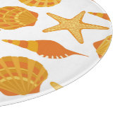 Planche À Découper La plage orange Shell modèlent (Coin)