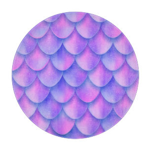 Planche À Découper La queue de sirène holographique, une texture de f