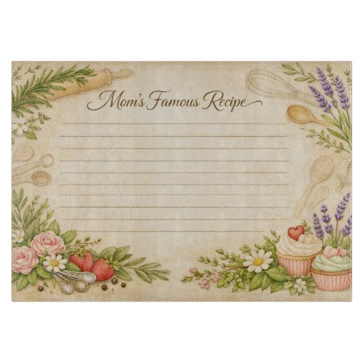 Planche À Découper La recette célèbre de maman (Devant)