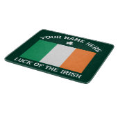 Planche À Découper La Saint-Patrick Drapeau Irlande Nom Personnalisé (Coin)