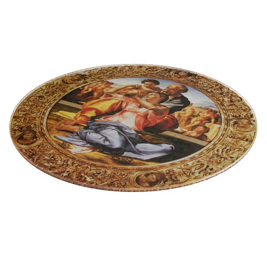 Planche À Découper La Sainte Famille par Michel-Ange Buonarroti (Coin)