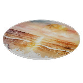 Planche À Découper La série de plage à l'aquarelle Design 1 (Coin)