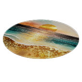 Planche À Découper La série de plage à l'aquarelle Design 3 (Coin)