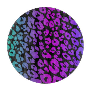 Planche À Découper La série léopard multicolore Design 1
