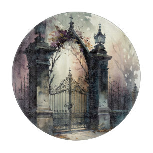 Planche À Découper La série Porte de Cimetière Gothique Design 12