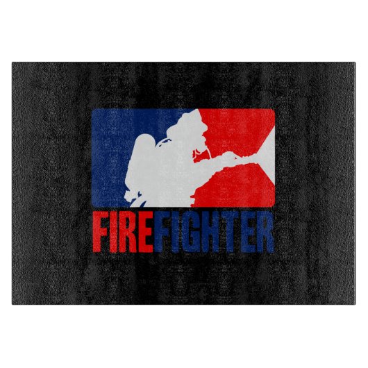 Planche À Découper La tête de pompier en trois couleurs (Devant)