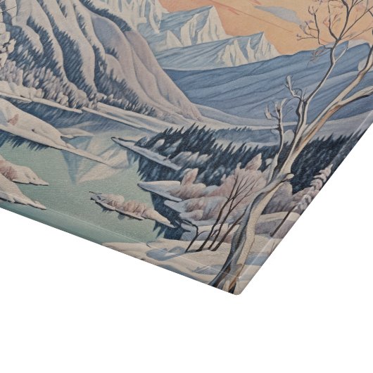 Planche À Découper La tranquillité d'hiver (Coin)