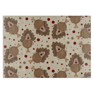 Planche À Découper La Turquie mignonne Thanksgiving