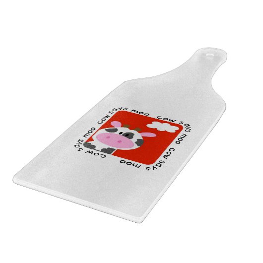 Planche À Découper La vache indique le MOO (Coin)