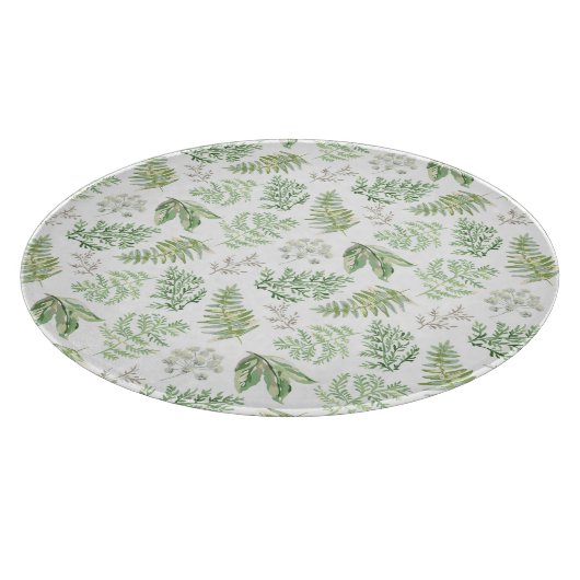 Planche À Découper La verdure de forêt modèlent (Coin)