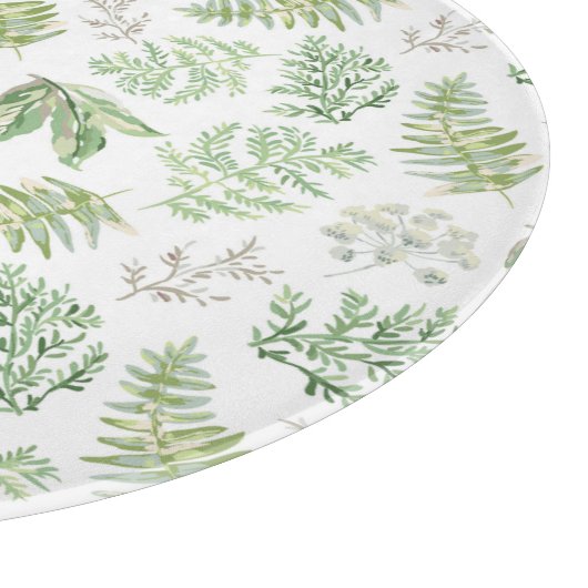 Planche À Découper La verdure de forêt modèlent (Coin)