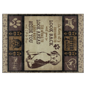 Planche À Découper La Vie Est Meilleure Avec La Couverture De Chien B