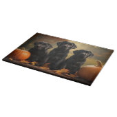 Planche À Découper Labrador Chiot Automne Citrouille de plaisir (Coin)